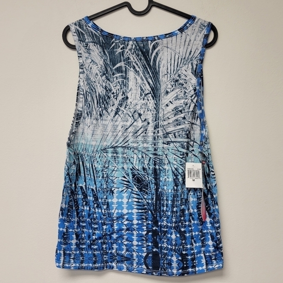 Pink Lotus Stony Corals Attract Tank Top Blue M - Picture 3 of 8